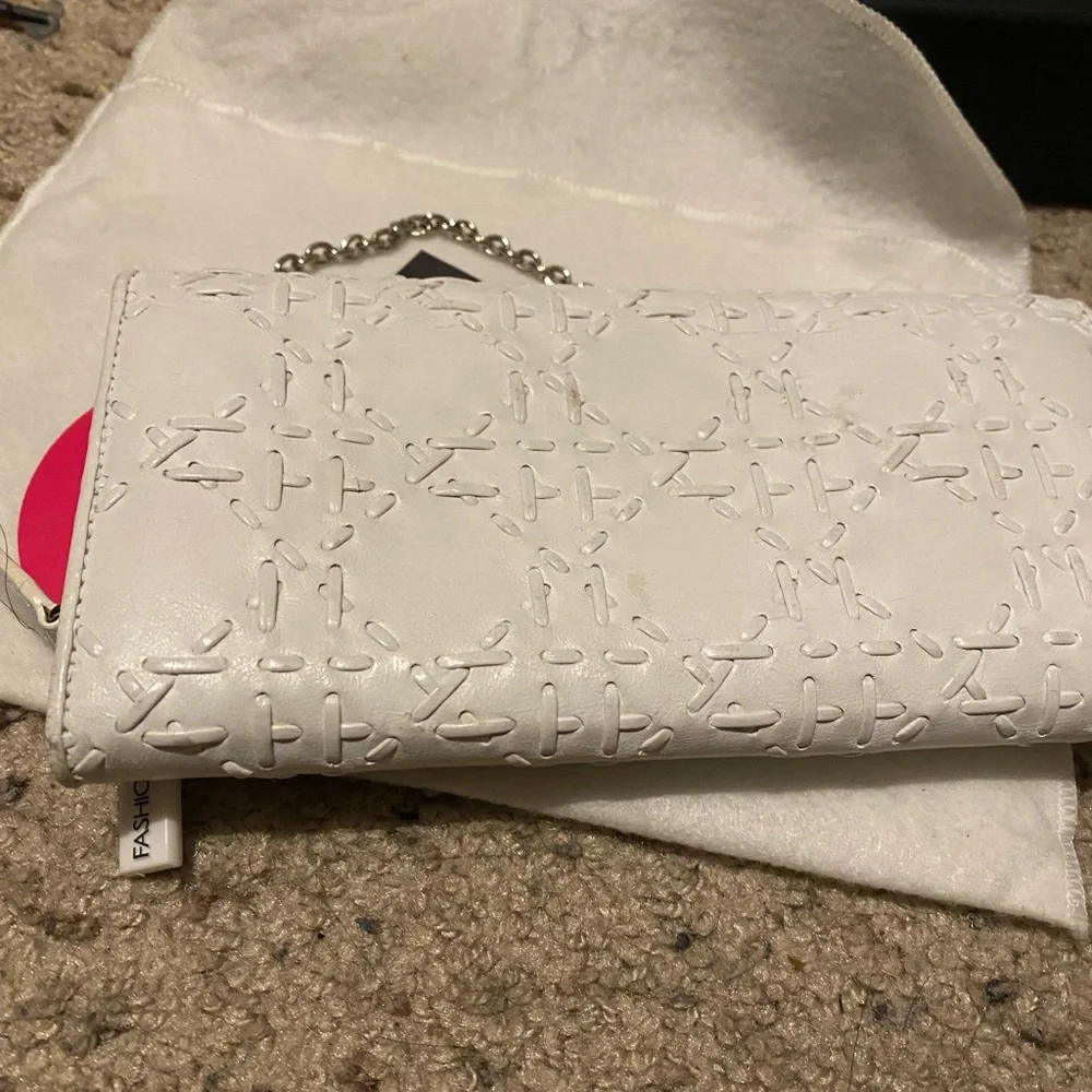 Christian Dior Lambskin Large stirtch Cannage Chain wallet